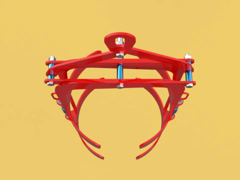 VERTICAL DRUM LIFTER TONGS SCISSOR GRIPPER LIFTING CLAMP GRAB 3D Model
