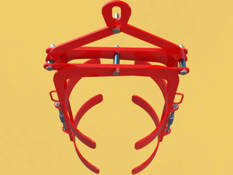 VERTICAL DRUM LIFTER TONGS SCISSOR GRIPPER LIFTING CLAMP GRAB 3D Model