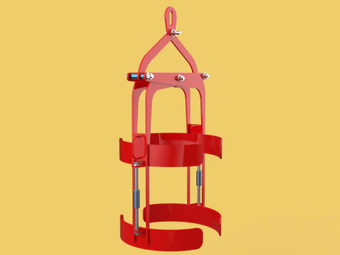 VERTICAL DRUM LIFTER TONGS SCISSOR GRIPPER LIFTING CLAMP GRAB 3D Model