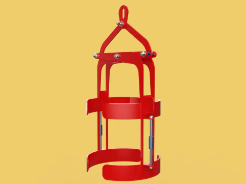 VERTICAL DRUM LIFTER TONGS SCISSOR GRIPPER LIFTING CLAMP GRAB 3D Model