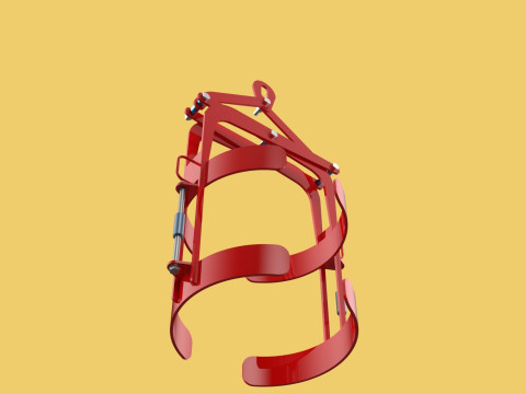 VERTICAL DRUM LIFTER TONGS SCISSOR GRIPPER LIFTING CLAMP GRAB 3D-Modell