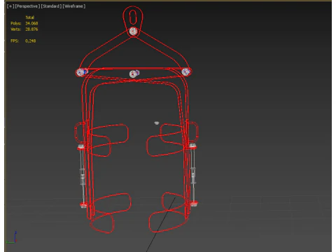VERTICAL DRUM LIFTER TONGS SCISSOR GRIPPER LIFTING CLAMP GRAB 3D Model