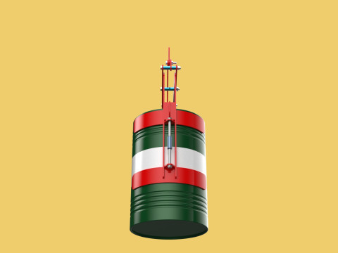 BARREL DRUM VERTICAL TONGS SCISSOR GRIPPER LIFTING CLAMP GRAB Modelo 3D