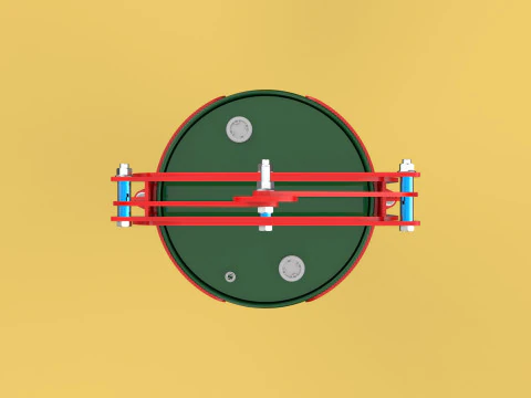 PIN&Ccedil;A VERTICAL DE TAMBOR DE BARRIL GARRA DE TESOURA GRAMPO DE ELEVA&Ccedil;&Atilde;O Modelo 3D