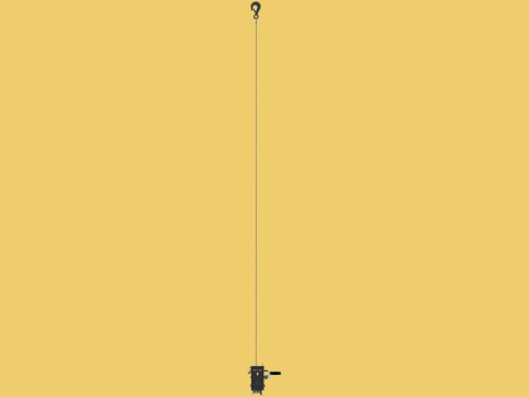 HAND LEVER CRANK WINCHES HOIST WIRE ROPE SLING CABLE LIFT CRANE 3D Model