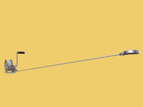 HAND LEVER CRANK WINCHES HOIST WIRE ROPE SLING CABLE LIFT CRANE 3D Model