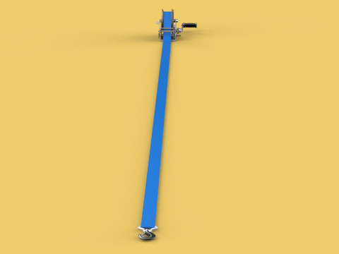 HAND LEVER CRANK WINCHES HOIST BELT WEBBING STRAP LIFT CRANE TON 3D Model