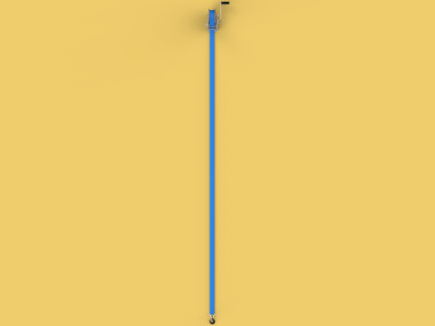 HAND LEVER CRANK WINCHES HOIST BELT WEBBING STRAP LIFT CRANE TON 3D Model