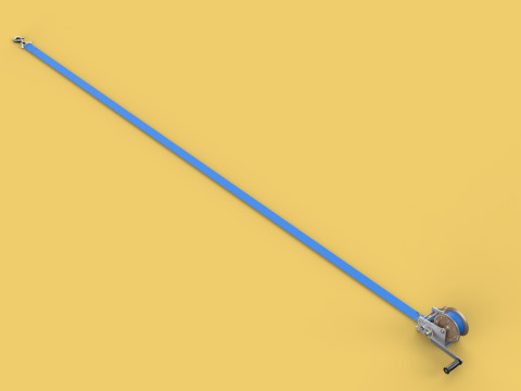 HAND LEVER CRANK WINCHES HOIST BELT WEBBING STRAP LIFT CRANE TON 3D Model