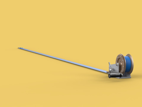 HAND LEVER CRANK WINCHES HOIST BELT WEBBING STRAP LIFT CRANE TON 3D Model