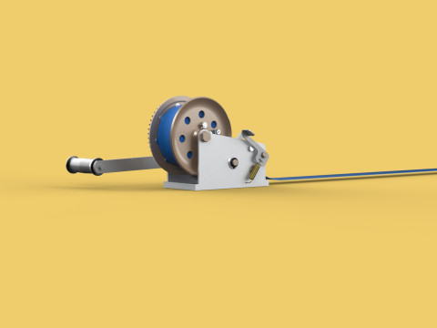 HAND LEVER CRANK WINCHES HOIST BELT WEBBING STRAP LIFT CRANE TON 3D Model