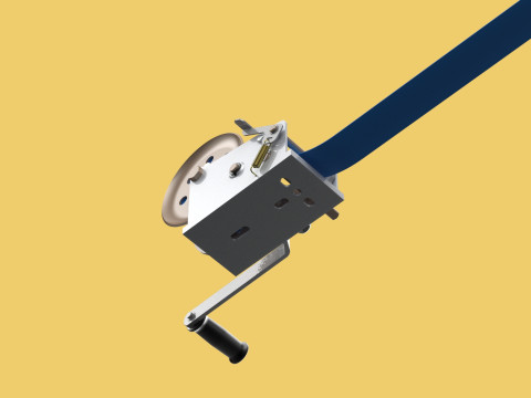 HAND LEVER CRANK WINCHES HOIST BELT WEBBING STRAP LIFT CRANE TON 3D Model