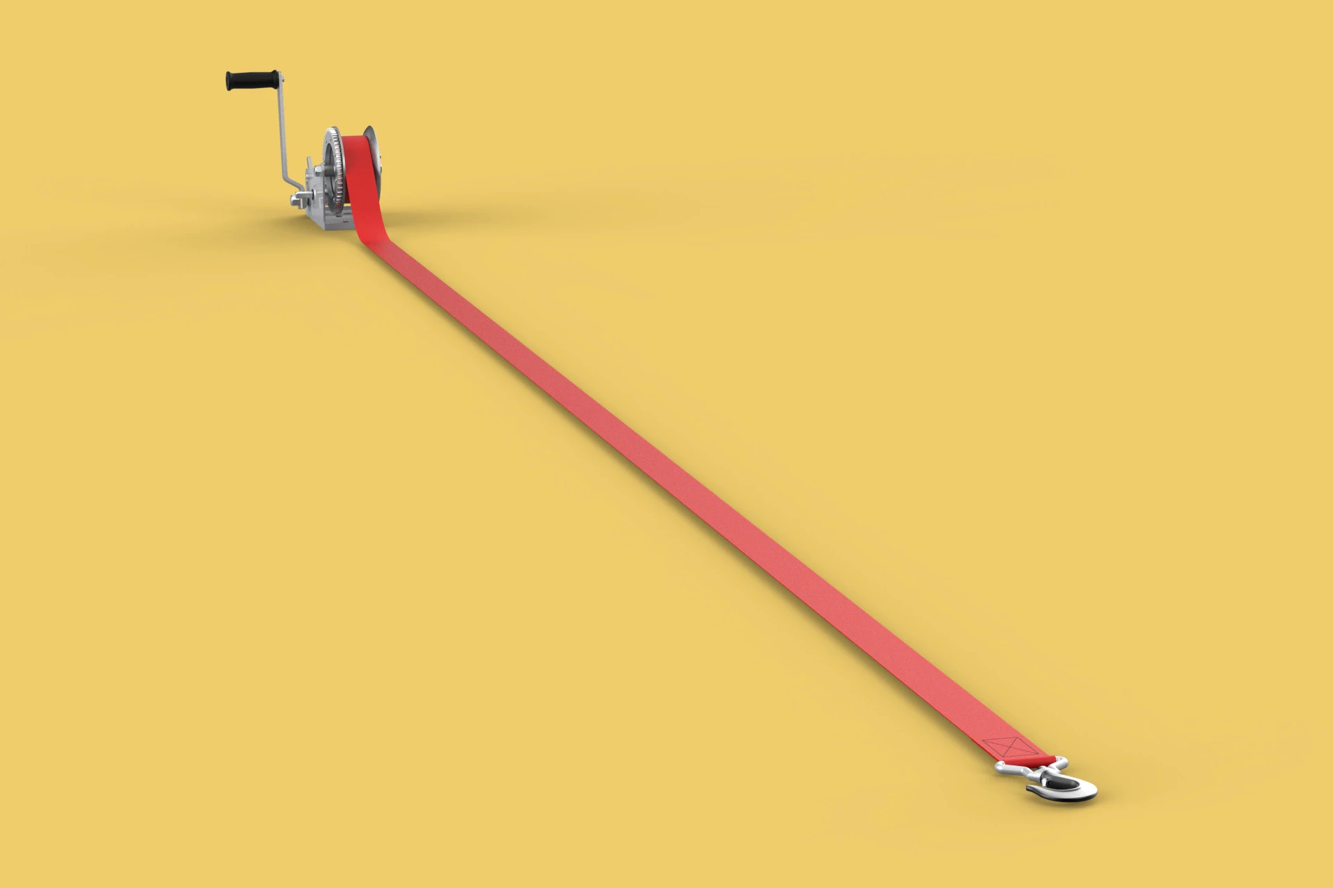 HOOK HEAVY DUTY HAND LEVER CRANK WINCH STEEL BELT WEBBING STRAP 3D Model .c4d .max .obj .3ds .fbx .stl .blend 
