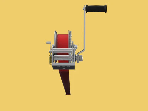 HOOK HEAVY DUTY HAND LEVER CRANK WINCH STEEL BELT WEBBING STRAP 3D Model