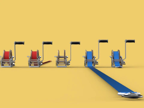 GUINCHOS MANIVELA GUINCHO GUINCHO CINTO CORREIA GANCHO GUINDASTE TON Modelo 3D