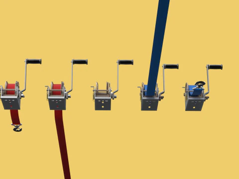 GUINCHOS MANIVELA GUINCHO GUINCHO CINTO CORREIA GANCHO GUINDASTE TON Modelo 3D