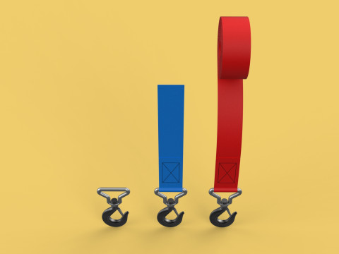 STANDARD HOOKS LIFTING CRANE STEEL HOOK HOIST BELT WEBBING STRAP 3D Модель