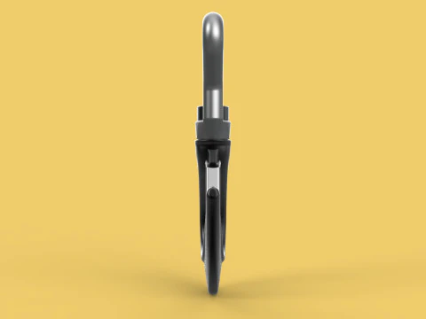 FORGED SINGLE LIFTING CRANE TON HOOK HOIST LATCH ALLOY STEEL 3D Model