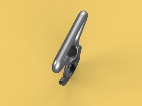 FORGED SINGLE LIFTING CRANE TON HOOK HOIST LATCH ALLOY STEEL Modelo 3D