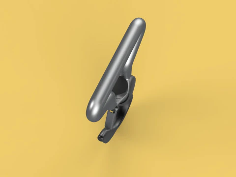 FORGED SINGLE LIFTING CRANE TON HOOK HOIST LATCH ALLOY STEEL 3D Model