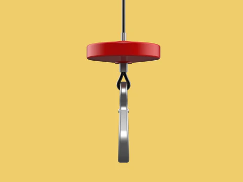 LIFTING CRANE EYE HOOK ELECTRIC HOIST WIRE ROPE SLING CABLE TON 3D Model