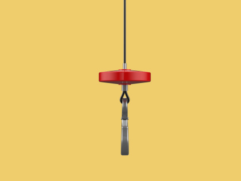 LIFTING CRANE EYE HOOK ELECTRIC HOIST WIRE ROPE SLING CABLE TON 3D 모델