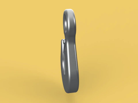 GANCHO DE OLHO FORJADO GUINDASTE DE ELEVA&Ccedil;&Atilde;O &Uacute;NICO TON HOOKS TRAVA DE GUINCHO DE TALHA Modelo 3D