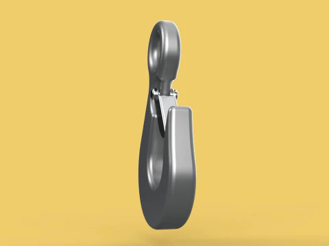 GANCHO DE OLHO FORJADO GUINDASTE DE ELEVA&Ccedil;&Atilde;O &Uacute;NICO TON HOOKS TRAVA DE GUINCHO DE TALHA Modelo 3D