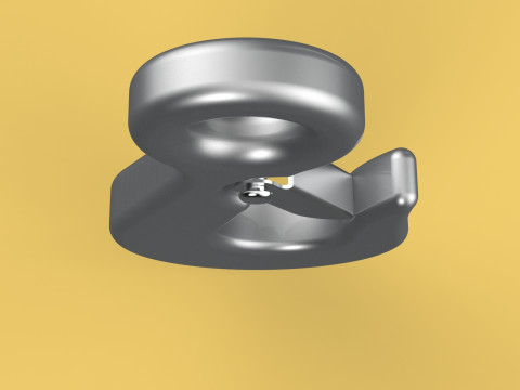 EYE HOOK FORGED SINGLE LIFTING CRANE TON HOOKS HOIST WINCH LATCH Modelo 3D