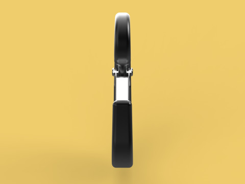 STANDARD EYE HOOK FORGED SINGLE LIFTING CRANE TON HOIST LATCH 3D Model