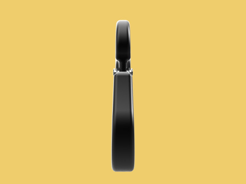 STANDARD EYE HOOK FORGED SINGLE LIFTING CRANE TON HOIST LATCH 3D Model