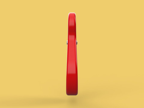 RED EYE HOOK FORGED SINGLE LIFTING CRANE TON HOIST WINCH LATCH Model 3D
