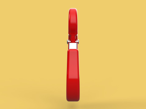 RED EYE HOOK FORGED SINGLE LIFTING CRANE TON HOIST WINCH LATCH Model 3D