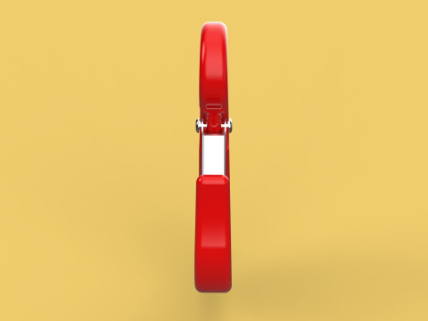 RED EYE HOOK FORGED SINGLE LIFTING CRANE TON HOIST WINCH LATCH Model 3D