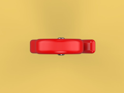 RED EYE HOOK FORGED SINGLE LIFTING CRANE TON HOIST WINCH LATCH Model 3D