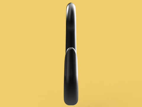 STANDARD EYE HOOK FORGED SINGLE LIFTING CRANE HOOKS HOIST TON Modello 3D