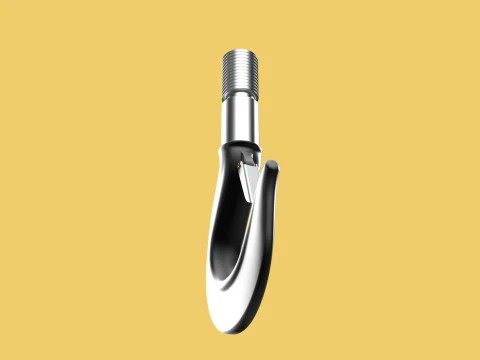 STANDARD HOOK FORGED SINGLE LIFTING CRANE HOOKS HOIST LATCH TON 3D Model