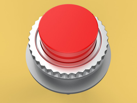 RED PUSH BUTTON MOMENTARY SELF RESET SMALL PRESS SWITCH ROUND Modelo 3D