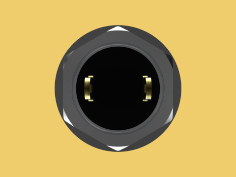 RED PUSH BUTTON MOMENTARY SELF RESET SMALL PRESS SWITCH ROUND Modelo 3D