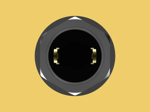 RED PUSH BUTTON MOMENTARY SELF RESET SMALL PRESS SWITCH ROUND 3D Model