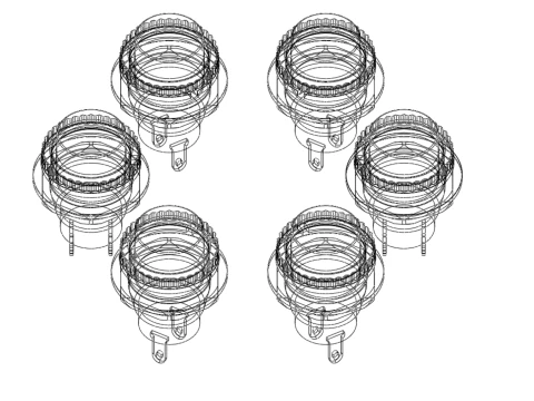 COLORFUL PUSH BUTTON MOMENTARY SELF RESET SMALL PRESS SWITCH SET 3D Model