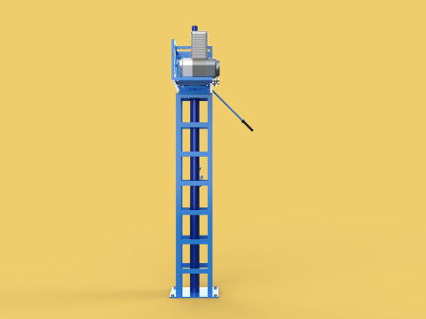 TOWER CRANE WINCH SWIVEL LIFTING SLEWING ENGINE HOIST JIB HOOK 3D Model