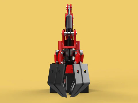 GUINDASTE HIDR&Aacute;ULICO GRABBER GARRA GARRA GRAPPLE GANCHO LEVANTADOR Modelo 3D