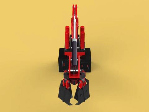 GUINDASTE HIDR&Aacute;ULICO GRABBER GARRA GARRA GRAPPLE GANCHO LEVANTADOR Modelo 3D