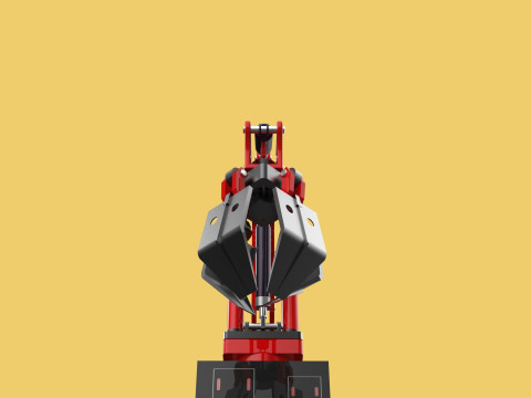 HYDRAULIC CRANE GRABBER CLAW GRIPPER GRAPPLE CLAMP HOOK LIFTER Modelo 3D