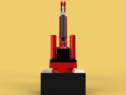 HYDRAULIC CRANE GRABBER CLAW GRIPPER GRAPPLE CLAMP HOOK LIFTER Modelo 3D