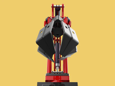GUINDASTE HIDR&Aacute;ULICO GRABBER GARRA GARRA GRAPPLE GANCHO LEVANTADOR Modelo 3D
