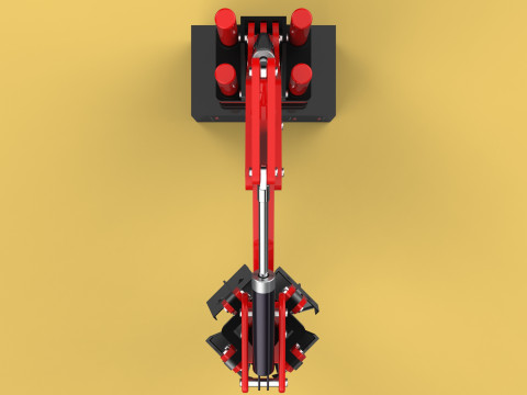HYDRAULIC CRANE GRABBER CLAW GRIPPER GRAPPLE CLAMP HOOK LIFTER Modelo 3D