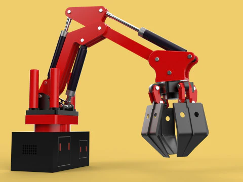 GUINDASTE HIDR&Aacute;ULICO GRABBER GARRA GARRA GRAPPLE GANCHO LEVANTADOR Modelo 3D