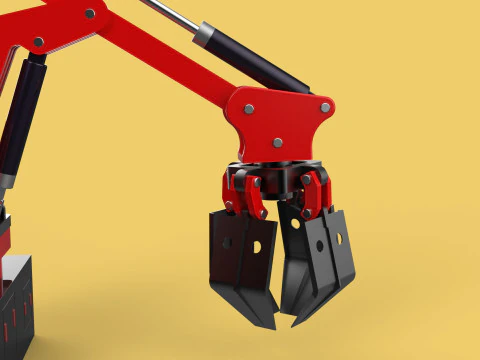 GUINDASTE HIDR&Aacute;ULICO GRABBER GARRA GARRA GRAPPLE GANCHO LEVANTADOR Modelo 3D